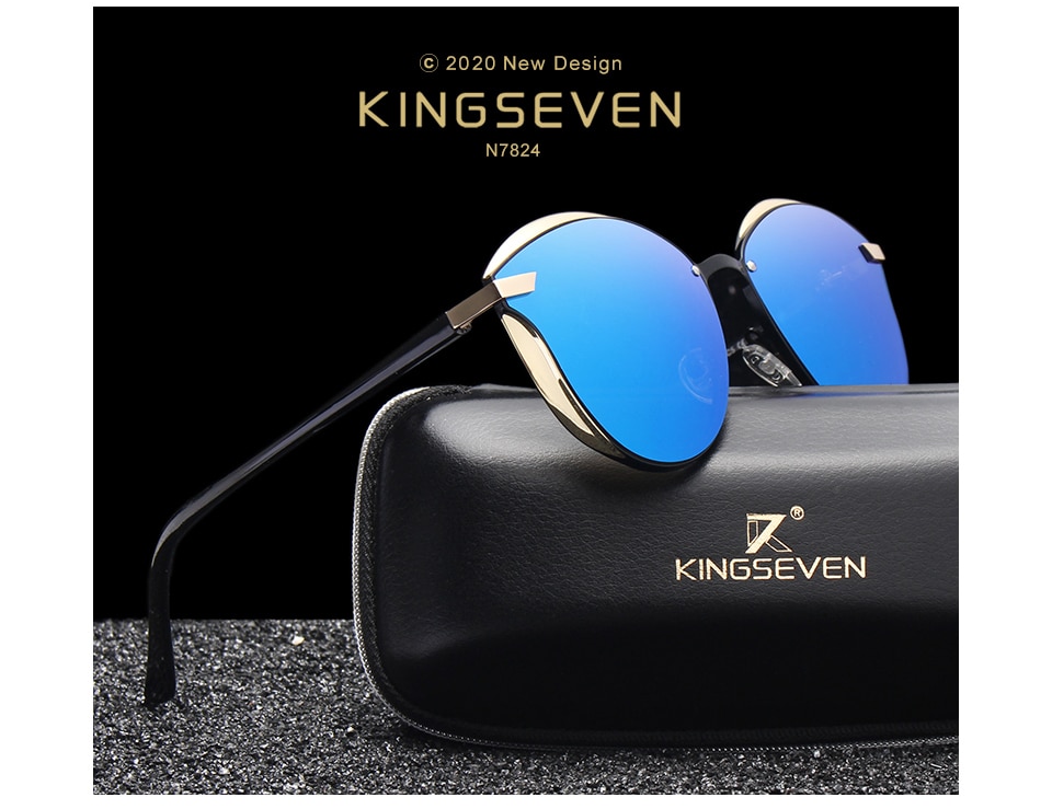 KINGSEVEN Cat Eye Sunglasses Women Polarized Fashion Ladies Sun Glasses Female Vintage Shades Oculos de sol Feminino UV400