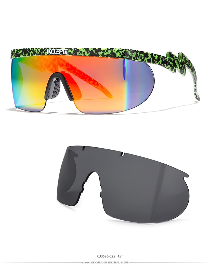 Riff Raff's Oversized. 100% UV Protection. Windproof Sunglasses With Protective Box