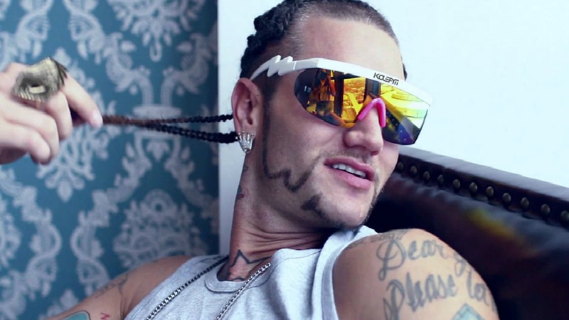 Riff Raff's Oversized. 100% UV Protection. Windproof Sunglasses With Protective Box